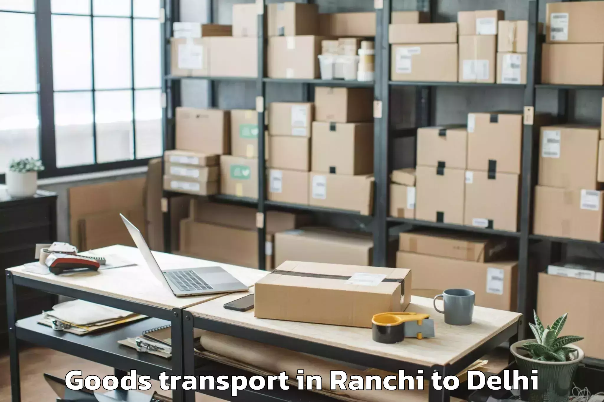 Ranchi to Punjabi Bagh Goods Transport Booking